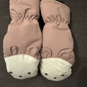 H&M Kids Mittens in Pink and White